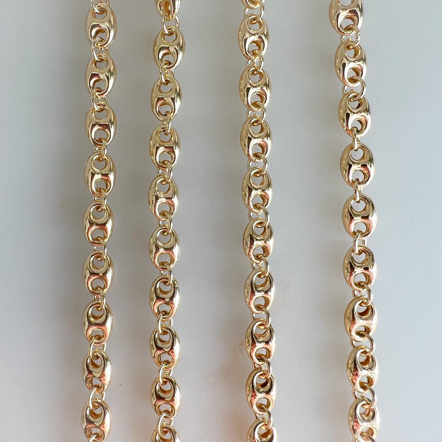 Soda Tab Medium 6mm Gold Filled Chain Necklace