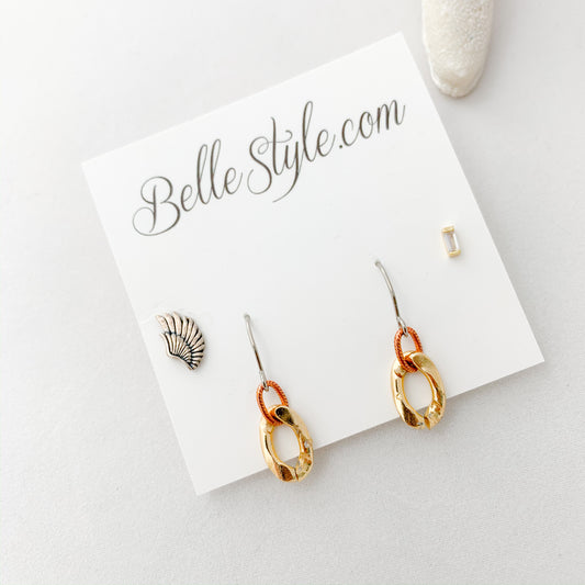 Link Earring Set - BelleStyle