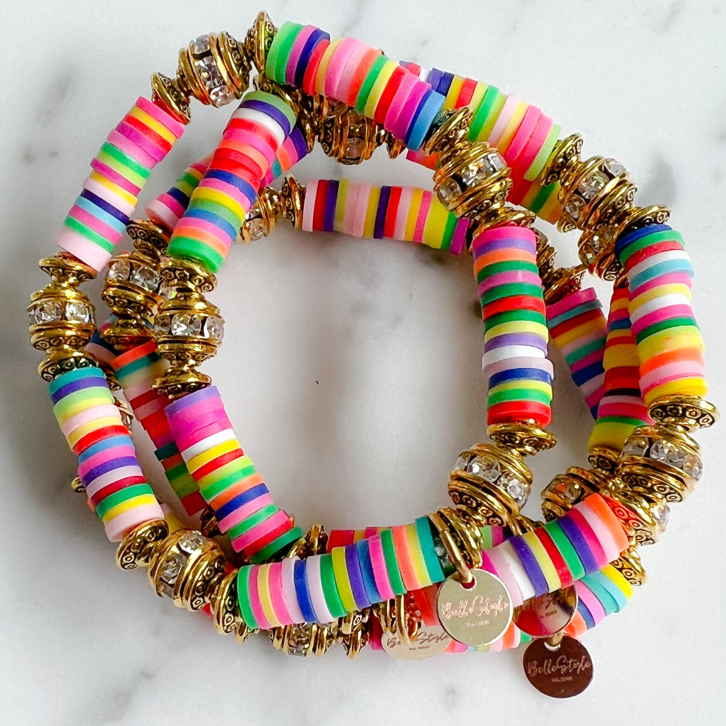 Rainbow Goldie Friendship Bracelet - BelleStyle