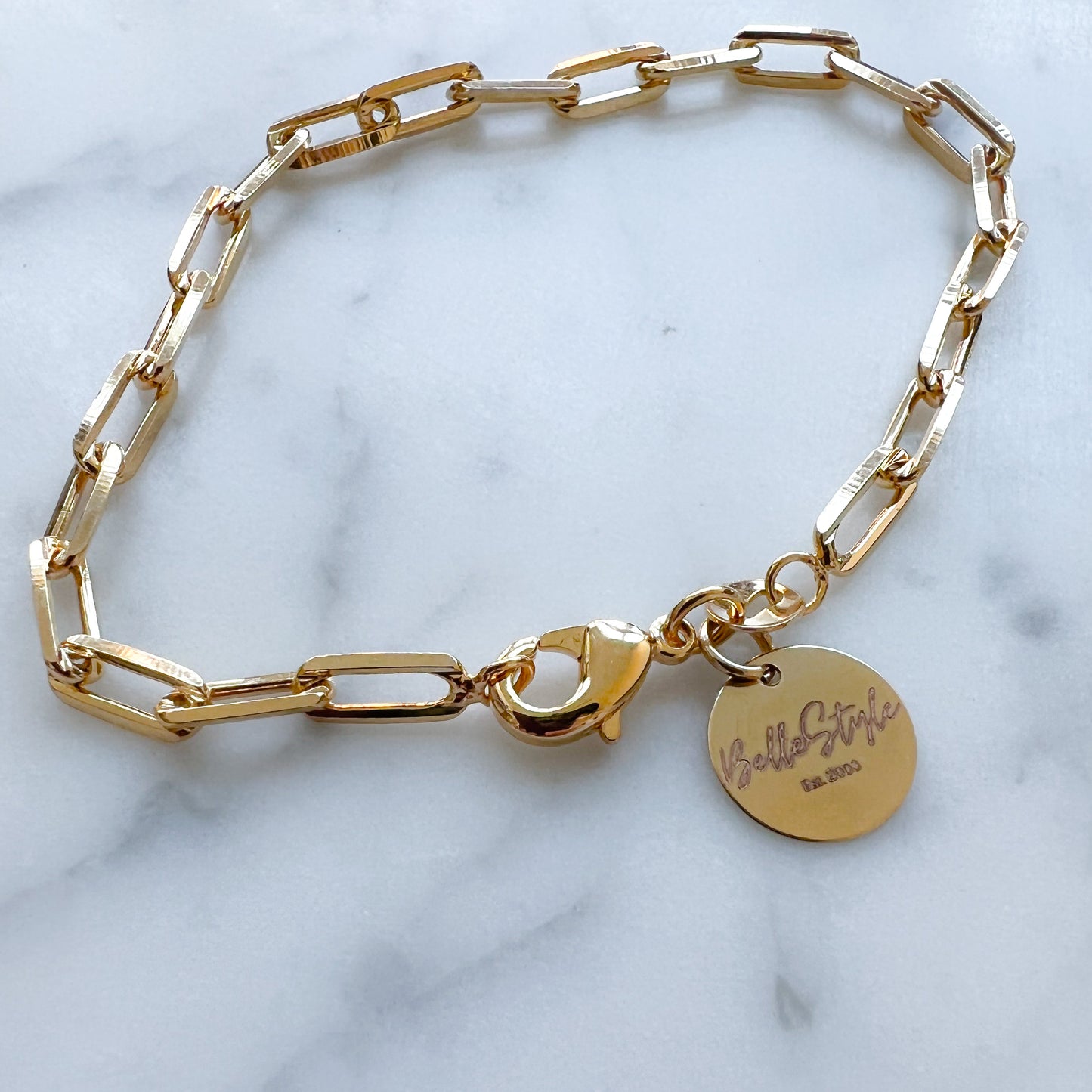 Warson Gold Link Bracelet - BelleStyle