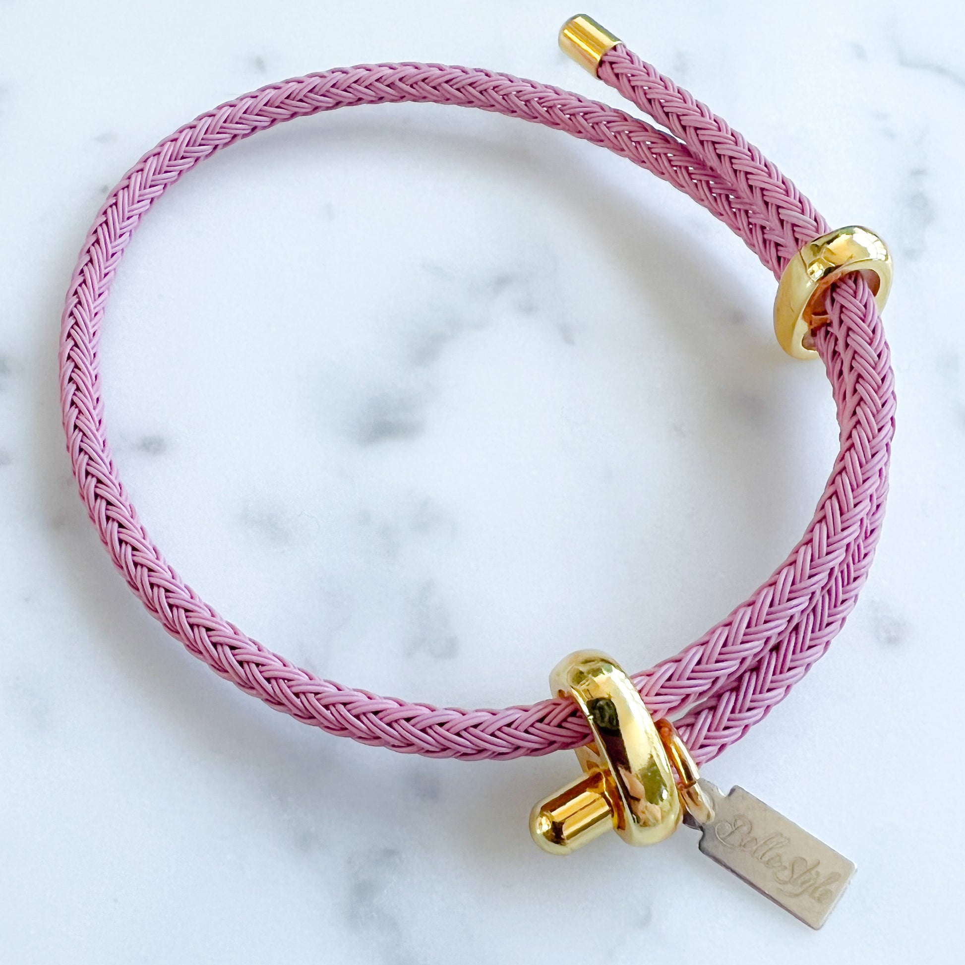 Sugar Rope Gold Pink Bracelet - BelleStyle