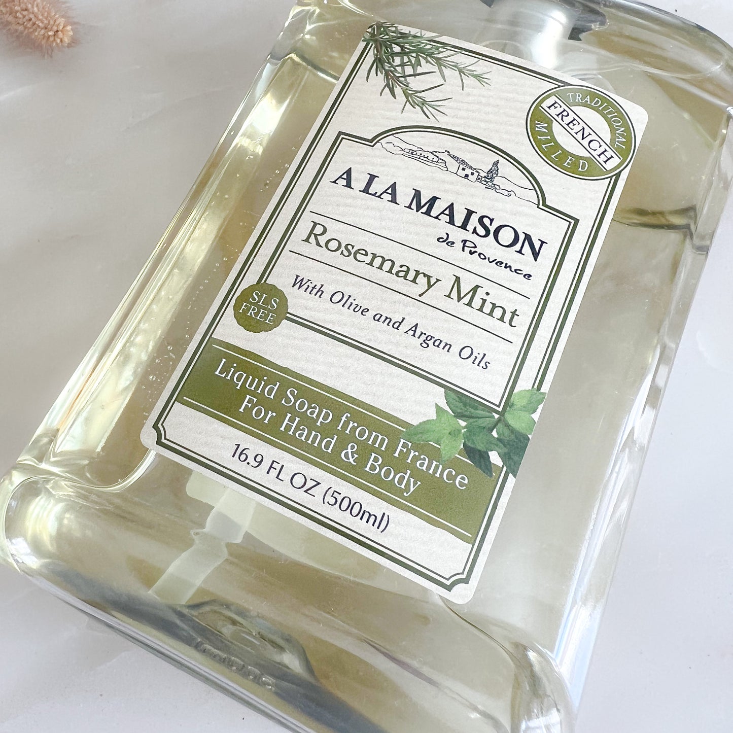 A La Maison de Provence Rosemary Mint Liquid Hand and Body Soap - BelleStyle