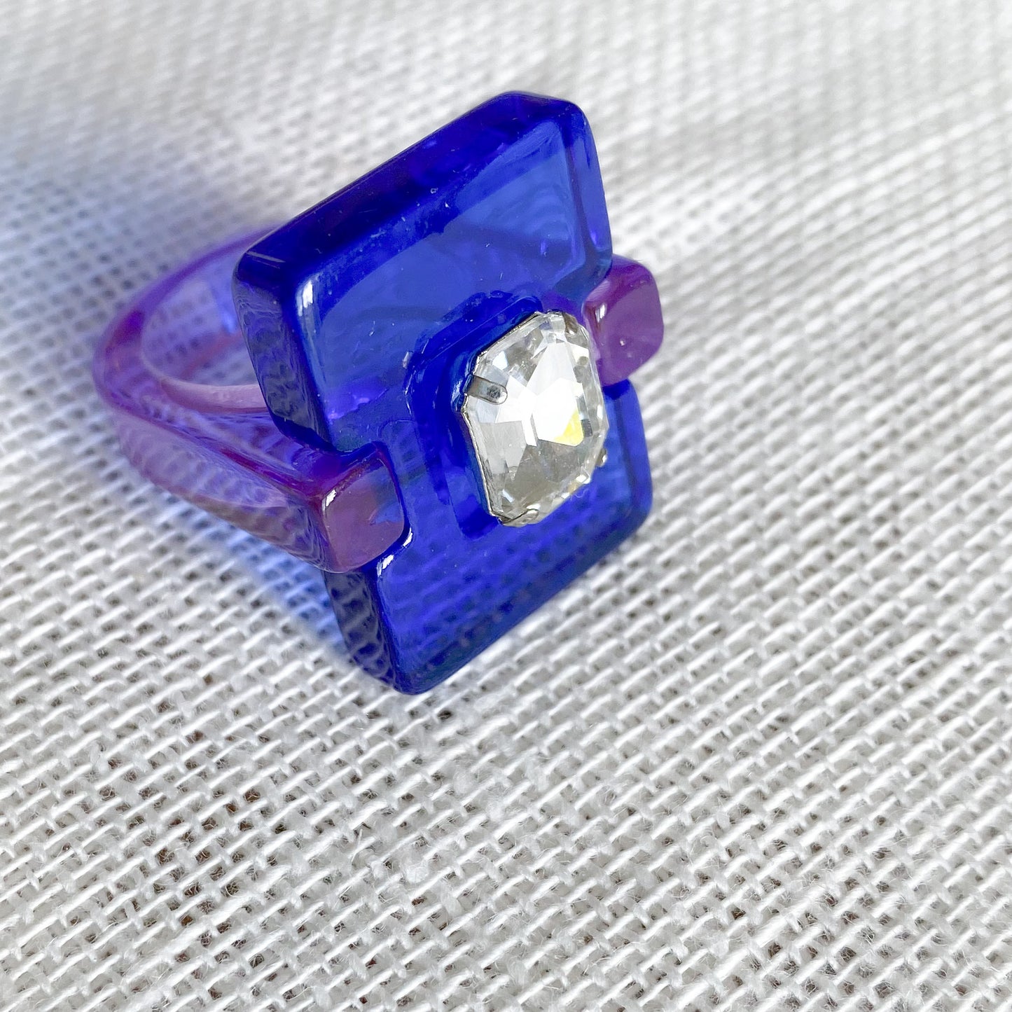 Candy Paint Rectangle Ring - BelleStyle
