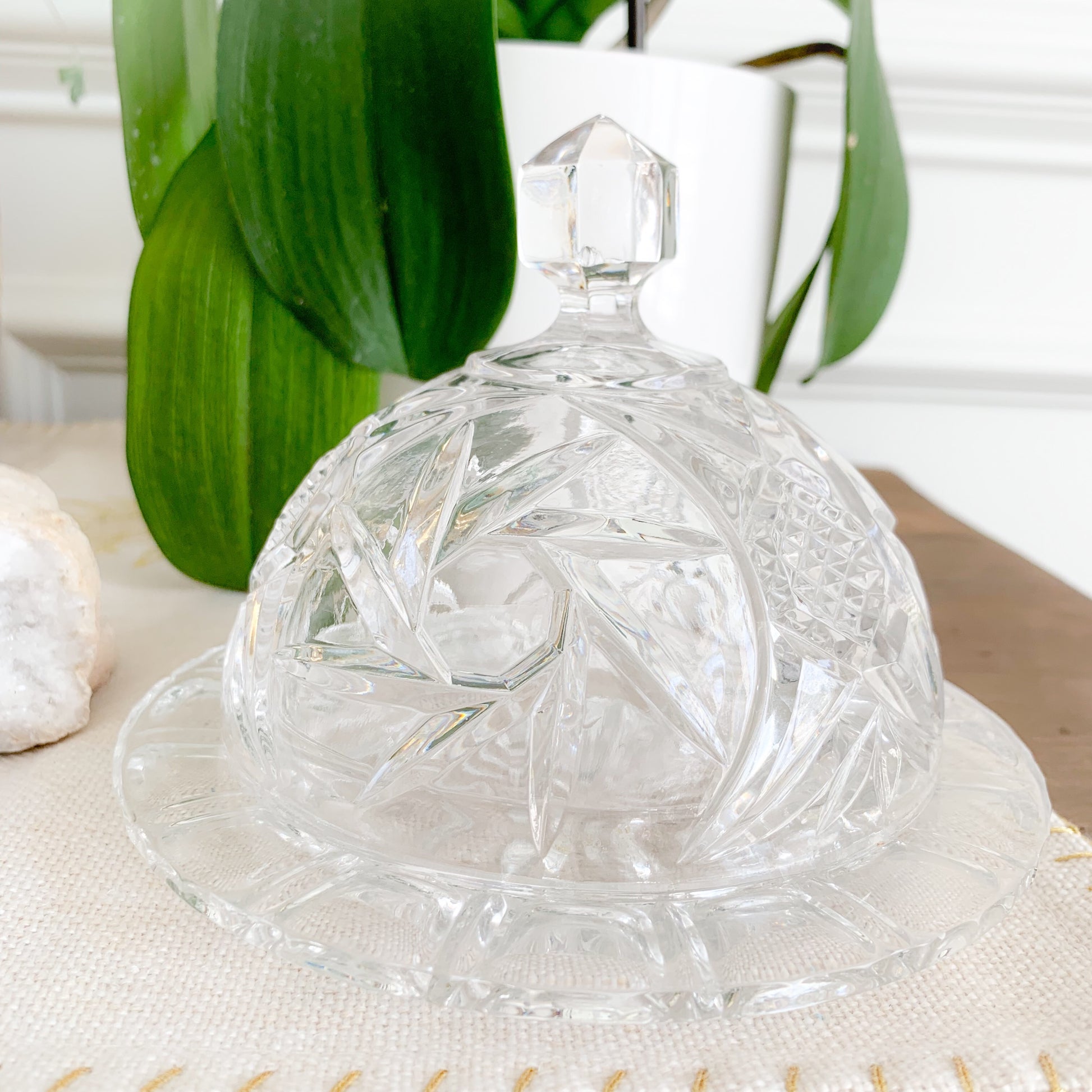 Palm Crystal Dish - BelleStyle
