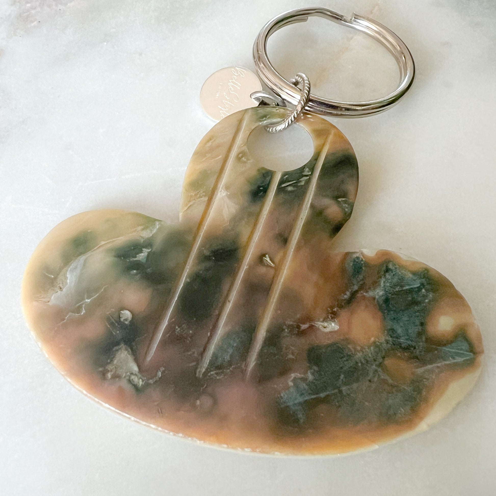 Abalone Double Sided Keychain - BelleStyle