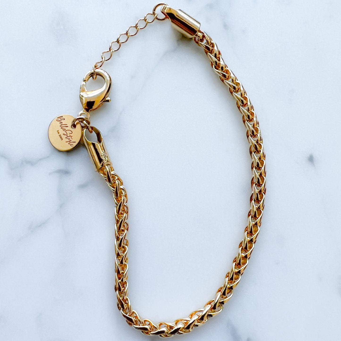 Lyon Gold Rope Chain Bracelet - BelleStyle