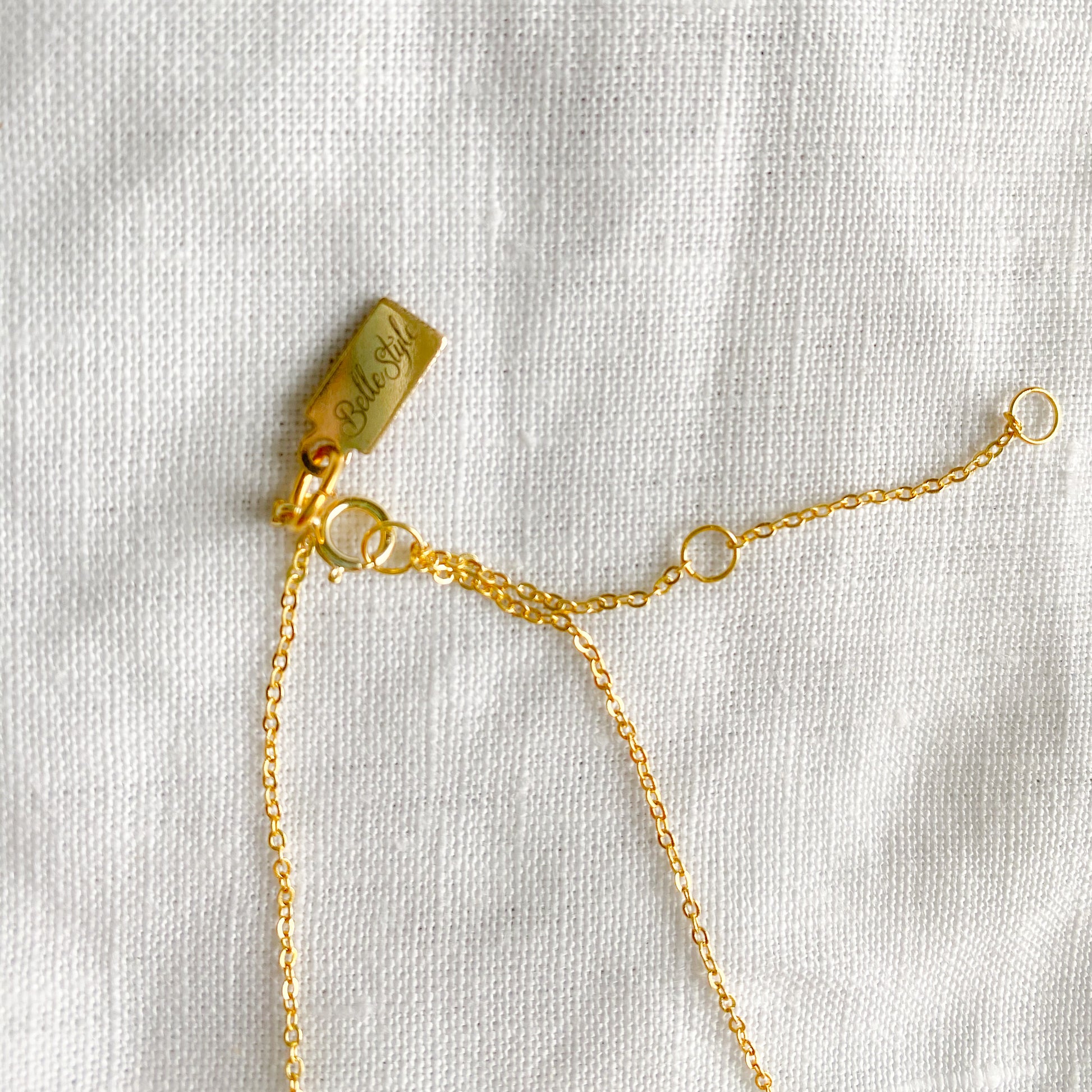 Sunbeam Gold Crystal Necklace - BelleStyle
