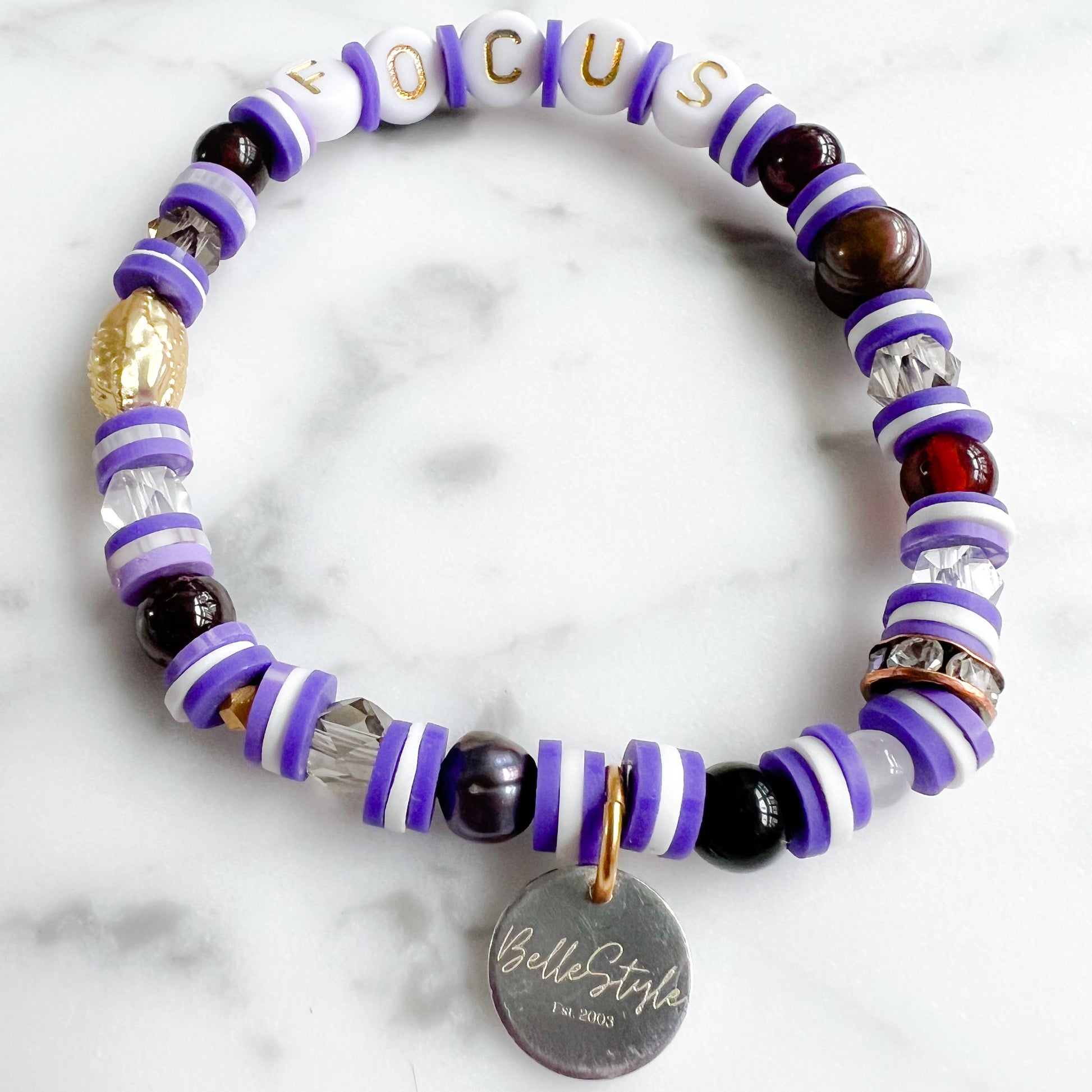 ENERGY Friendship Bracelet Purple - BelleStyle
