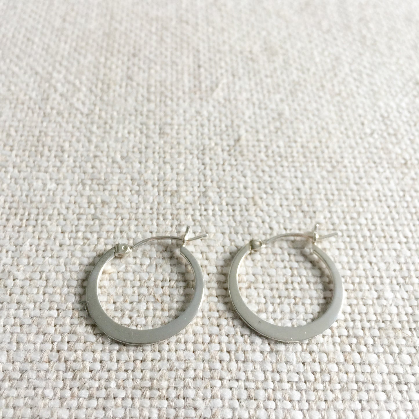 Brio Silver Hoop Earrings - BelleStyle