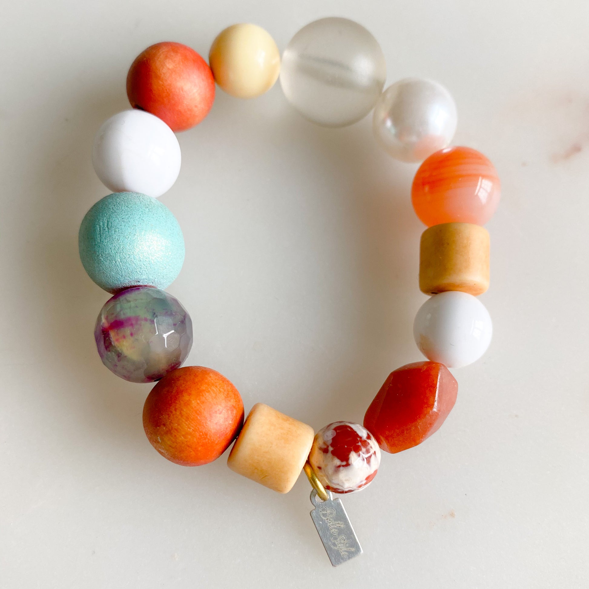 Lulu Bracelet - BelleStyle - sustainable semi precious stone bead bracelet