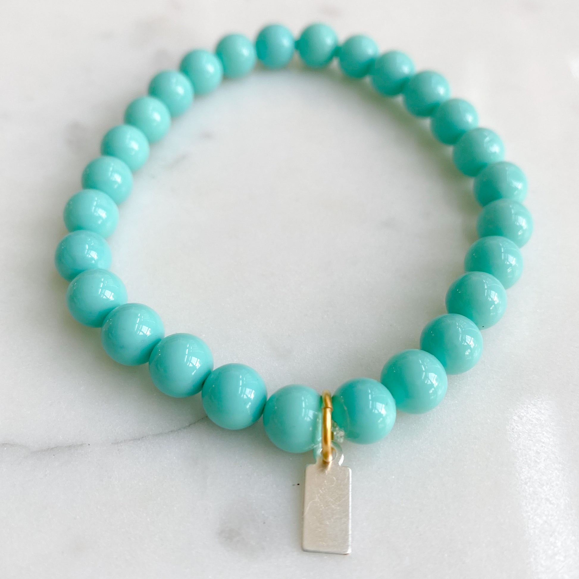 Newport Mother of Pearl Bracelet Turquoise - Bellestyle