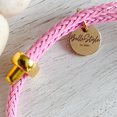 Sugar Rope Bracelet - BelleStyle Millennial Pink