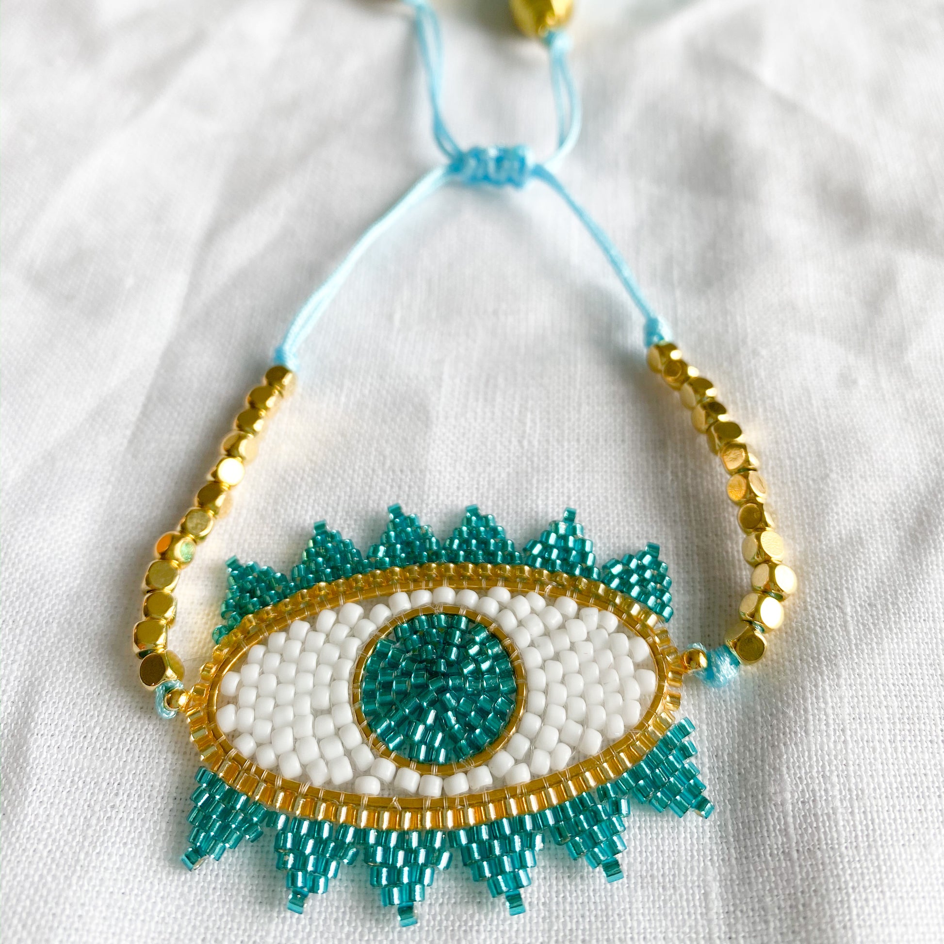 Brynn Beaded Evil Eye Bracelet - BelleStyle