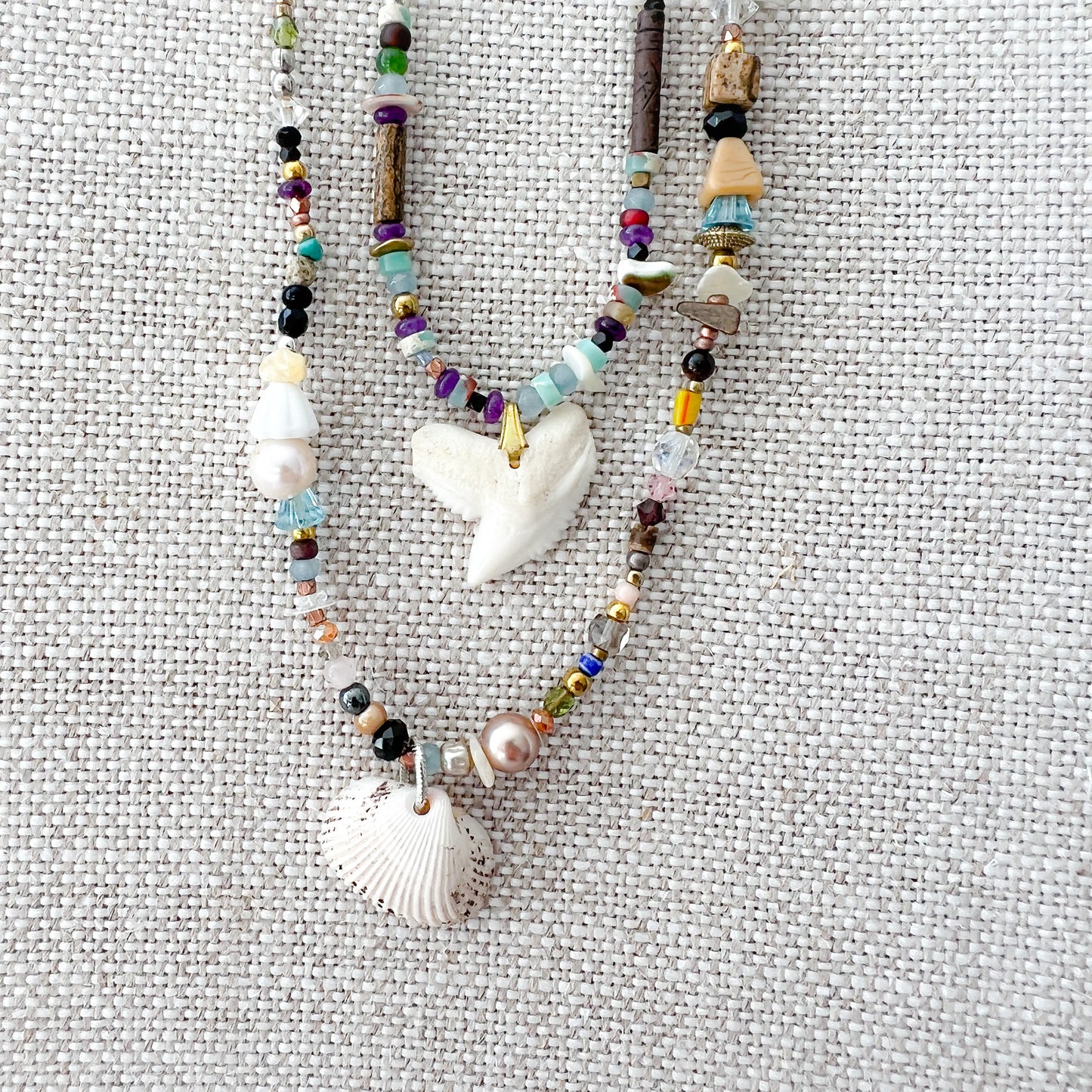 Sustainable Shell Stone Necklace