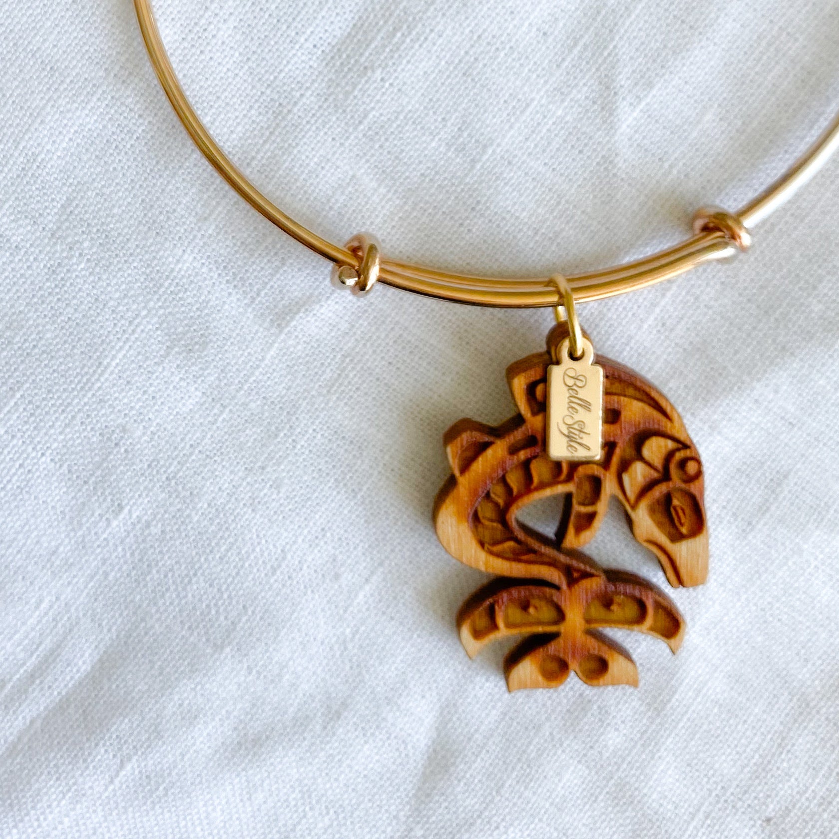 Sustainable Lucky Fish Charm Bracelet - BelleStyle
