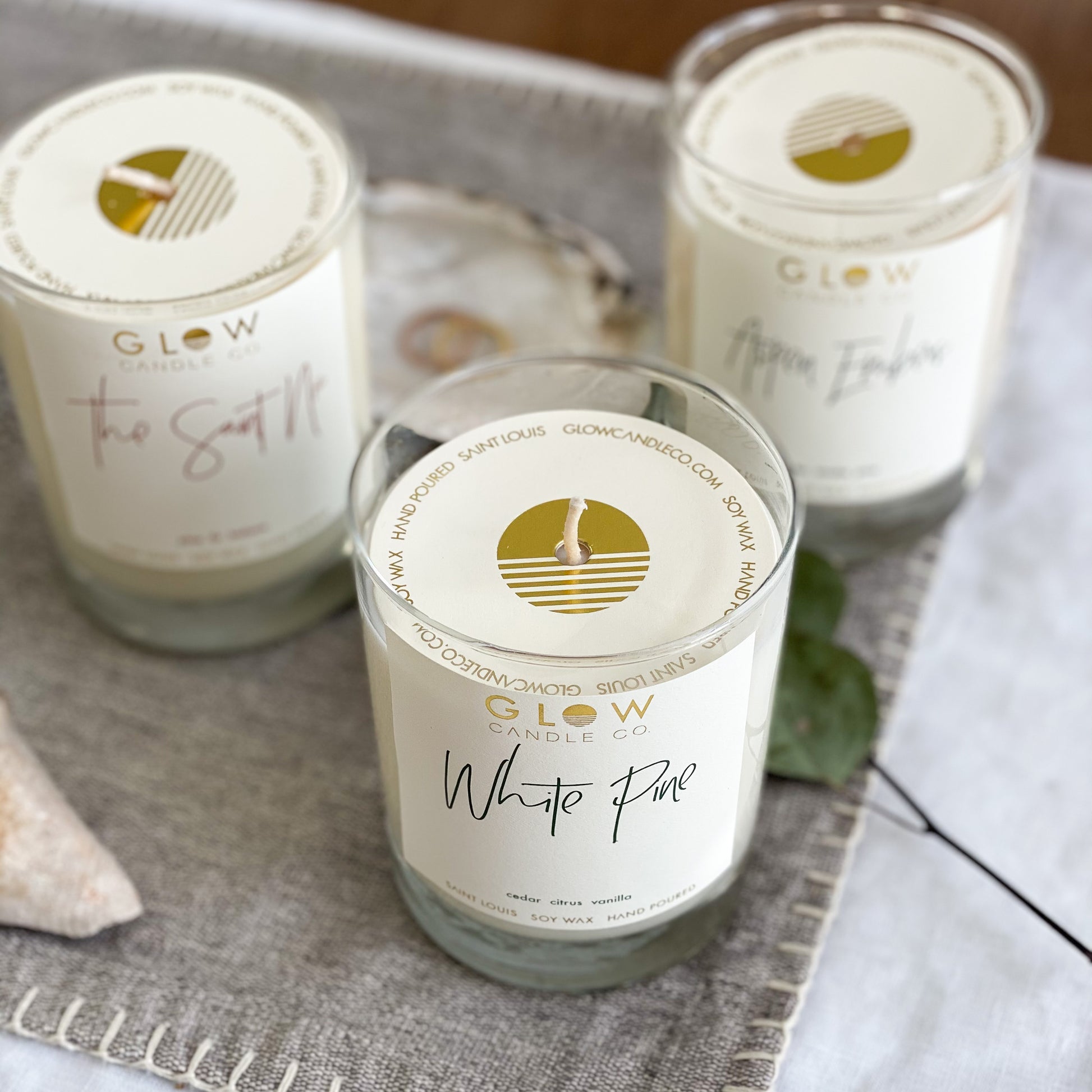 GLOW White Pine Candle - Bellestyle - cedar citrus vanilla