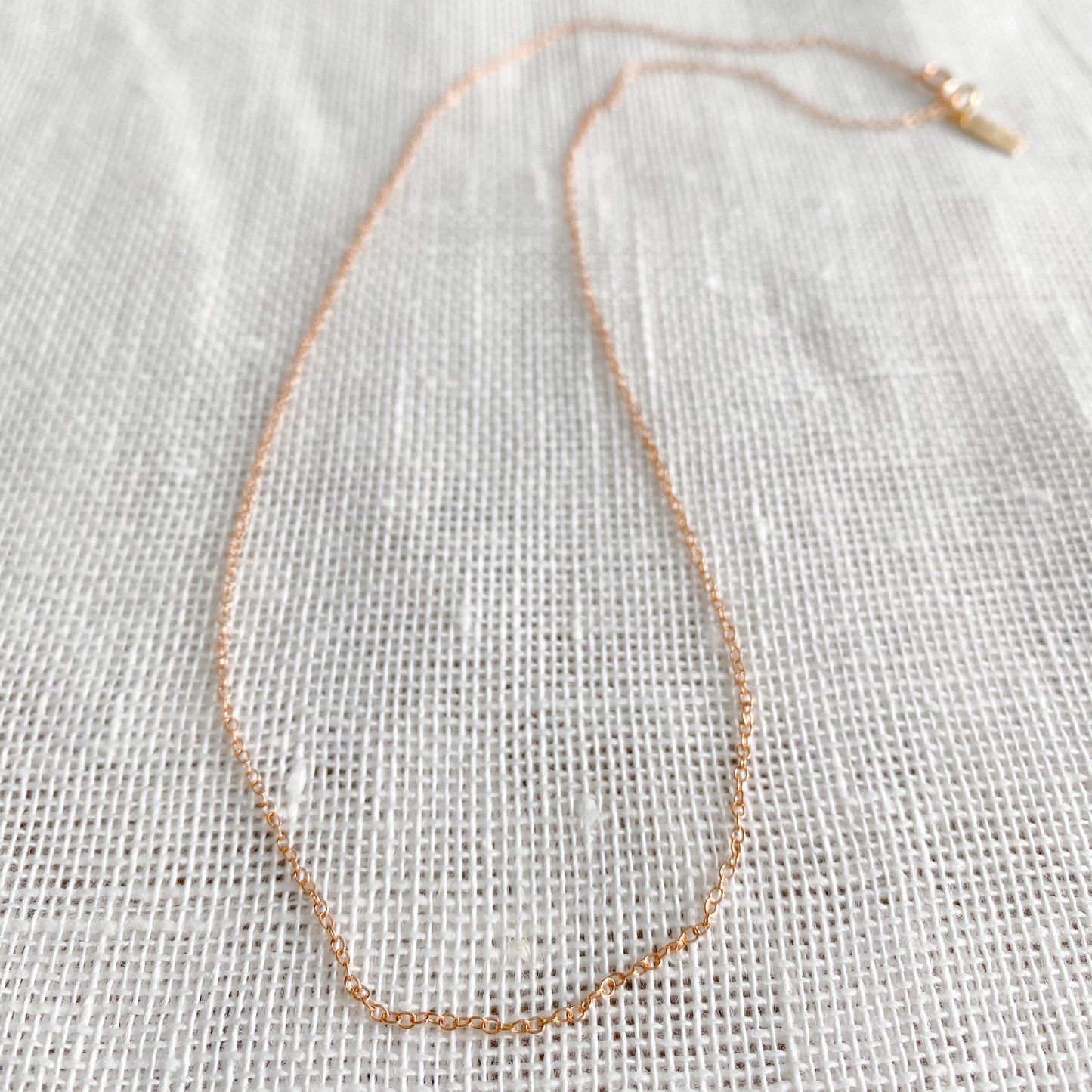 Just the Chain Gold rose Gold oval necklace - Bellestyle